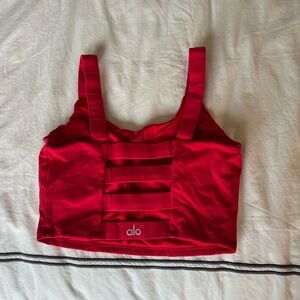 ALO Yoga Red Tank Top